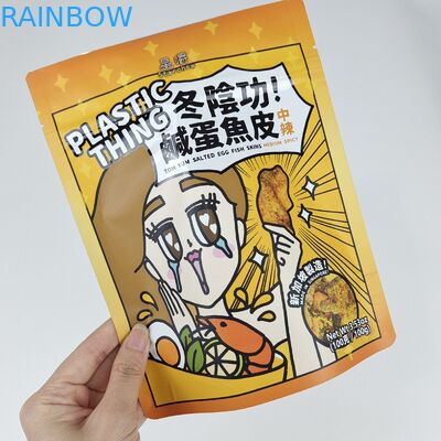 Custom Logo Printed Resielable Ziplock Aluminium Foil Mylar Stand Up Bags Untuk Makanan Snack Candy Packaging Bags