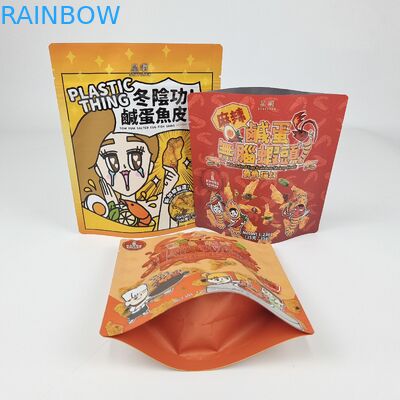 Custom Logo Printed Resielable Ziplock Aluminium Foil Mylar Stand Up Bags Untuk Makanan Snack Candy Packaging Bags