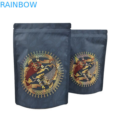 Low MOQ Custom Stand Up Zipper Kantong Kopi Aluminium Foil Bag Mylar Reselasable untuk Protein Kopi Bumbu Bubuk