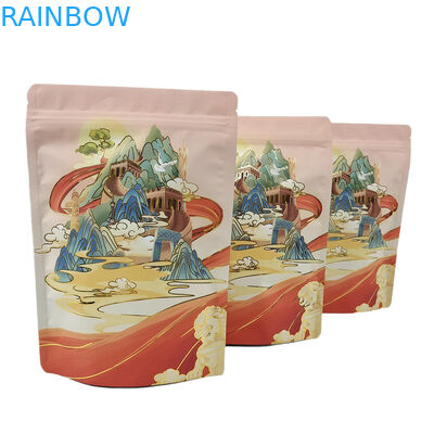 Tas anti bau yang dapat digunakan kembali dengan logo cetak digital aluminium foil Soft Touch Mylar Bag