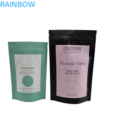 Kunci Zip Daur Ulang Stand Up Bag Aluminium Foil Body Scrub Nikmati Spa Bath Soak Sea Salt Kemasan Plastik Biodegradable