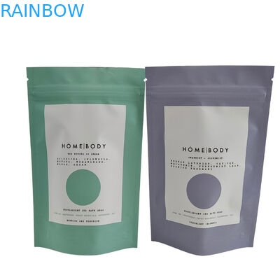 Kunci Zip Daur Ulang Stand Up Bag Aluminium Foil Body Scrub Nikmati Spa Bath Soak Sea Salt Kemasan Plastik Biodegradable