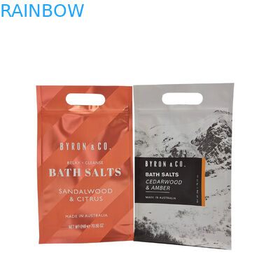 Spa Bath Soak Scrub Bag Paket Garam Stand Up Zipper Plastik Bag Sabun Garam Laut Product Bath Packaging Bags