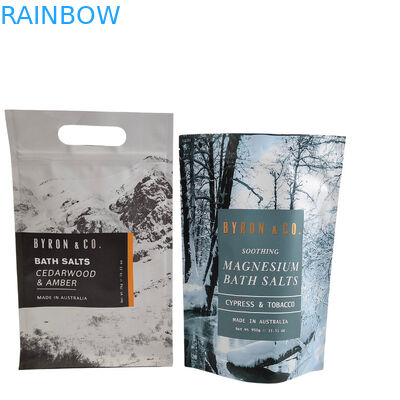 Percetakan Logo Khusus Ziplock Bag Body Scrub Sabun Bath Bomb Packaging Aluminium Foil Bag Plastik Zipper Bath Salt Bags