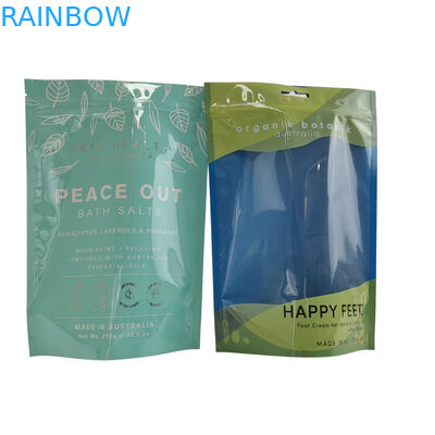 Matte Oem Custom Printed Bath Salts Packaging Zip Lock Bath Salt Body Scrub Standing Bag Packaging Bags Stand Up Bags
