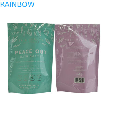 Matte Oem Custom Printed Bath Salts Packaging Zip Lock Bath Salt Body Scrub Standing Bag Packaging Bags Stand Up Bags