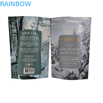 Matte Oem Custom Printed Bath Salts Packaging Zip Lock Bath Salt Body Scrub Standing Bag Packaging Bags Stand Up Bags