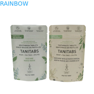 Kantong Untuk Pengemasan Makanan Biodegradable Stand Up Plastic Zipper Aluminium Foil Packaging Custom Matte Bags Biodegradable