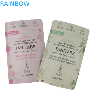 Eco Friendly Ziplock Stand Up Food Packaging 100% Kompostable Biodegradable Kantong Kantong Kertas Kraft