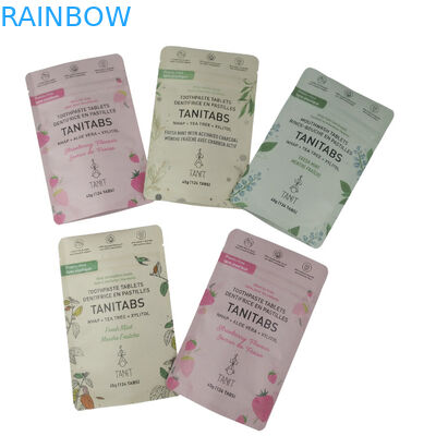 Eco Friendly Ziplock Stand Up Food Packaging 100% Kompostable Biodegradable Kantong Kantong Kertas Kraft