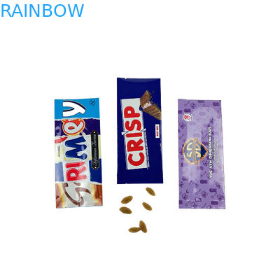 Percetakan Logo Khusus Kantong Mylar Kantong Aluminium Foil Satu Kali Pakai Kantong Madu Permen Kantong Chocolate Bar Pengemasan