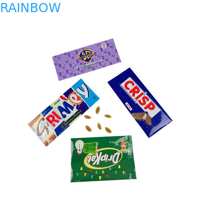 Food Back Side Seal Bag Snack Candy Packaging Chocolate Candy Bar Wrapper Customized Middle Side Seal Kantong Permen