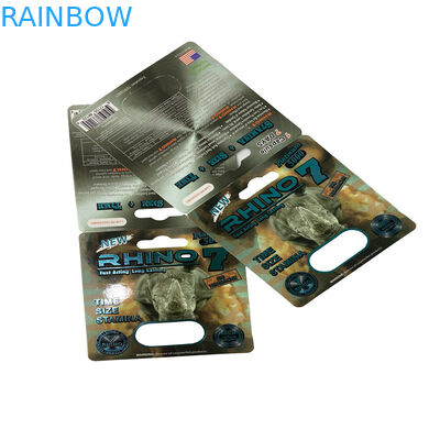 Kemasan Gummy Bear Male Pill Peningkatan Seks Pempek Blister Kemasan Kartu Kertas