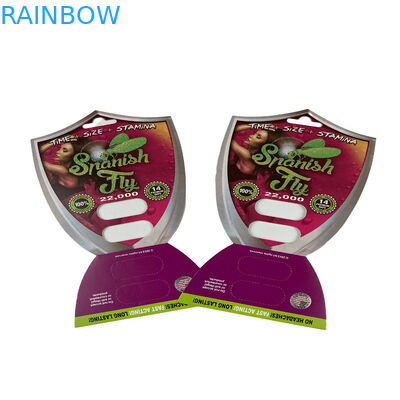 3D Pill Seks Blister Card Packaging Untuk 1/2 Kapsul Ventrikuler 3D Card Display Box