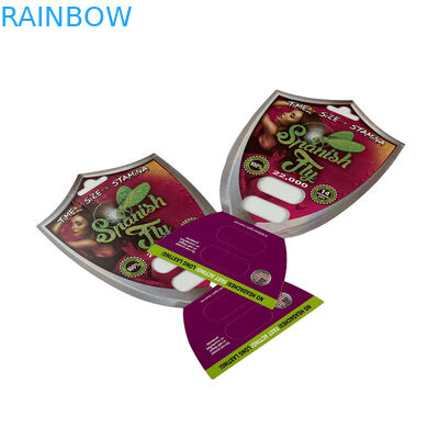 3D Pill Seks Blister Card Packaging Untuk 1/2 Kapsul Ventrikuler 3D Card Display Box