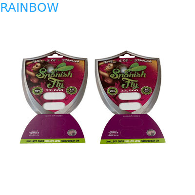3D Pill Seks Blister Card Packaging Untuk 1/2 Kapsul Ventrikuler 3D Card Display Box