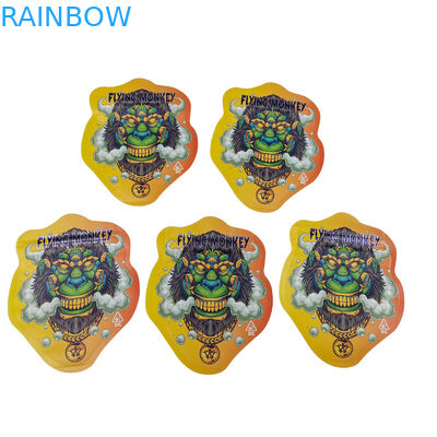 Custom Ziplock Special Shape Plastic Childproof Smell Proof Candy Bags Paket Mylar 3,5g 7g Custom Shape Bag Mylar