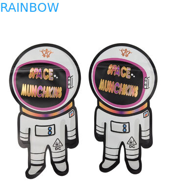 Custom Print Shape Mini Mylar Bag 1g 3.5g 7g 14g 28g Jamur Anak tahan bau Soft Touch Proof Cali Pack Mylar Bag