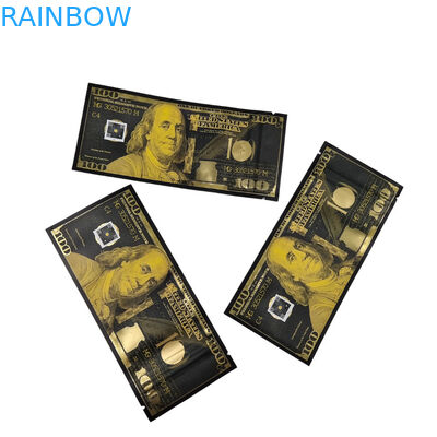 Tas cetak khusus Mylar anti bau berdiri kantong permen kemasan makanan 3.5g Mylar Ziplock Bag dengan jendela