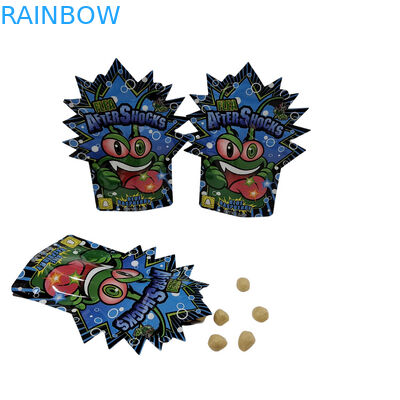 Desain Kemasan Percetakan Custom Tas anti bau yang dapat ditutup kembali Penyimpanan makanan 3,5g Tas camilan Kemasan plastik Tas Mylar