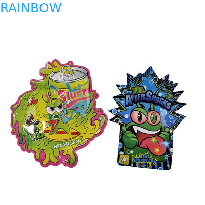 Desain Kemasan Percetakan Custom Tas anti bau yang dapat ditutup kembali Penyimpanan makanan 3,5g Tas camilan Kemasan plastik Tas Mylar