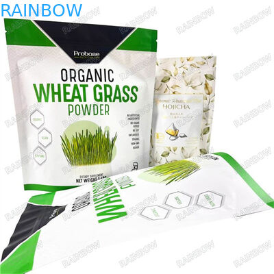 Custom Printed Reusable Zip Lock Plastic Packaging Bag Stand Up Bag Edible Food Packaging Bau Proof Clear Window Myl