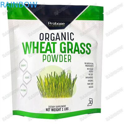 Custom Printed Reusable Zip Lock Plastic Packaging Bag Stand Up Bag Edible Food Packaging Bau Proof Clear Window Myl