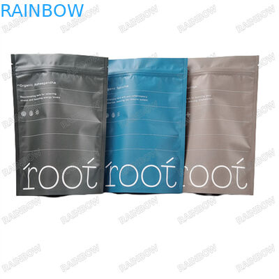 Logo Custom Printing Tas yang dapat digunakan kembali Untuk Body Scrub Water Proof Sample Stand Up Bag With Zip Lock