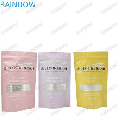 Logo Custom Printing Tas yang dapat digunakan kembali Untuk Body Scrub Water Proof Sample Stand Up Bag With Zip Lock