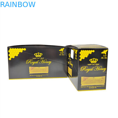 100% Biodegradable Custom White Cardboard Paper Box Best Selling Royal Honey Packaging Paper Box Untuk Peningkatan Pria