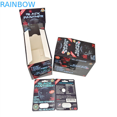 Grosir Madu Badak Dicetak Emas Rahasia Keajaiban Madu 3d Kartu Kertas Display Box Madu Kantong Kemasan