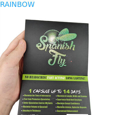 Pill seks berkualitas tinggi 3d Blister Packing Card Rhino Male Enhancement Pill Packing Card Dengan Kotak Kertas Tampilan