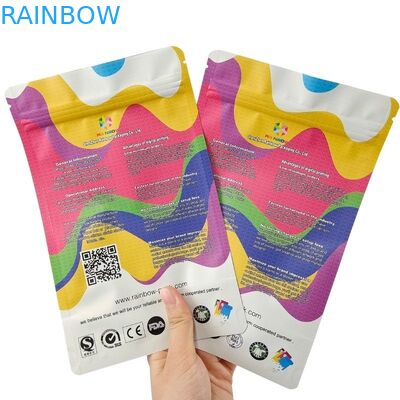 Custom Printed Gravure Printing Digital Printing Low MOQ Warna hitam Stand Up Pouch Aluminium Foil Kantong Kemasan