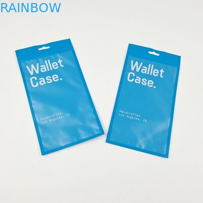 Tiga Sisi Seal Zipper Flat Dompet Kasus Telepon Kasus Kemasan Plastik