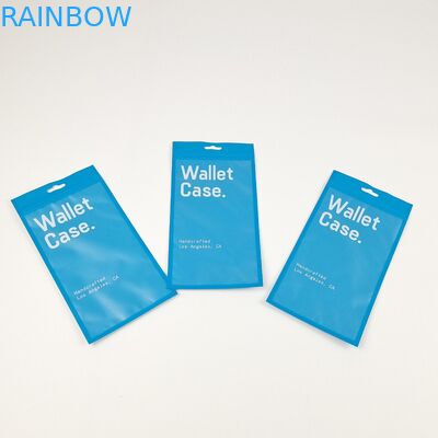 Tiga Sisi Seal Zipper Flat Dompet Kasus Telepon Kasus Kemasan Plastik