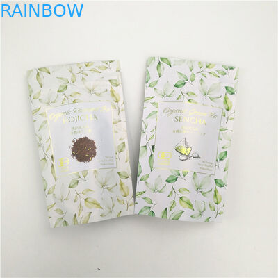 Kemasan kantong teh berkilau atau matte untuk karton ekspor dengan efek warna