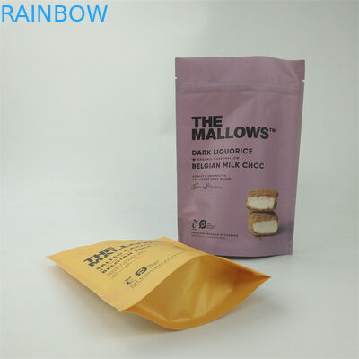 Digital Printing Dried Food Kraft Paper Packaging Bag dengan finish permukaan matte