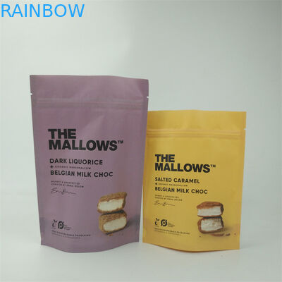 Digital Printing Dried Food Kraft Paper Packaging Bag dengan finish permukaan matte