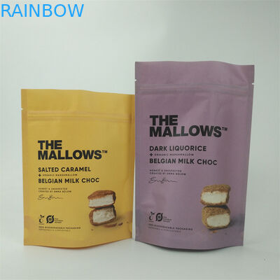 Digital Printing Dried Food Kraft Paper Packaging Bag dengan finish permukaan matte