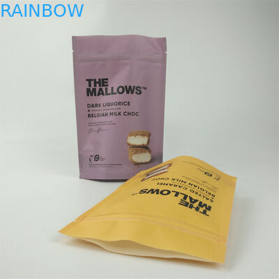 Digital Printing Dried Food Kraft Paper Packaging Bag dengan finish permukaan matte