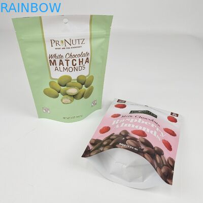 Disesuaikan Reselable Stand Up Pouch Aluminium Foil Doypack Zipper Mylar Candy Snacks Storage Plastic Food Package Bag