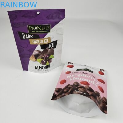 Desain Custom 250g 500g Stand Up Aluminium Foil Light Proof Mylar Packaging Bag Zip Lock Smell Proof Bag Bags Paket