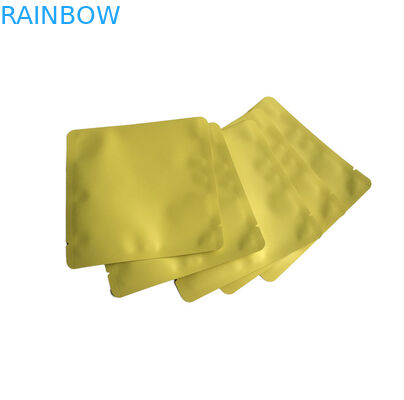 Custom Logo Food Grade Clear Front Zipper 3 Side Seal Bag Untuk Topeng Wajah