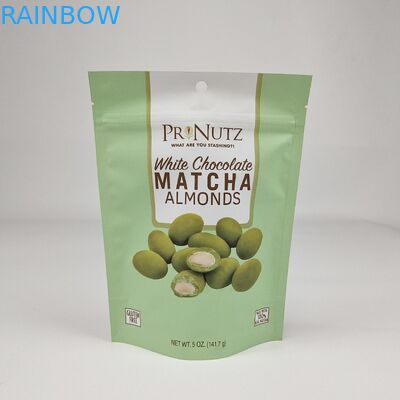 Custom Matte Stand Up Bag Laminated Black Foil Food Packaging Zipper Bag Dengan Jendela Jelas Untuk Daging Sapi Jerky