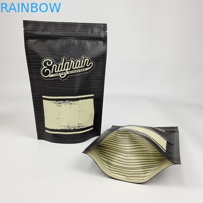 Custom Matte Metallic Finish Aluminium Foil Doypack Stand Up Zipper Pouch Plastik Snack Food Bag