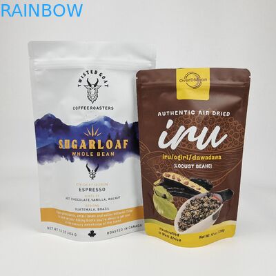 Digital Printing Custom Aluminium Foil Resealeable Stand Up Smell Proof Zipper Mylar Packaging Pouch Bags untuk penyimpanan makanan