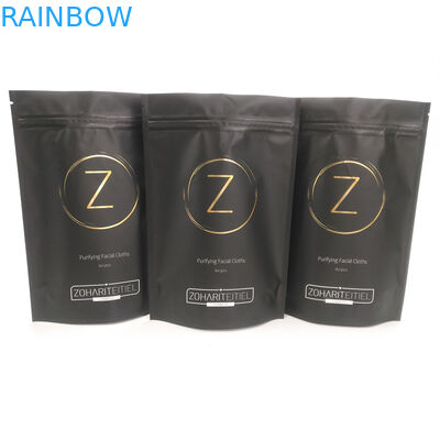 Percetakan foil tas kemasan untuk berdiri tubuh scrub tas dengan ritsleting