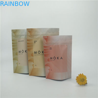 Stand Up Body Scrub Bag Foil Bag Packaging untuk produk makanan dan kecantikan