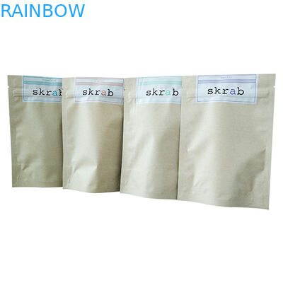 Stand Up Silver Foil Sachet dengan Doy Pack Design untuk Coffee Body Scrub Packaging