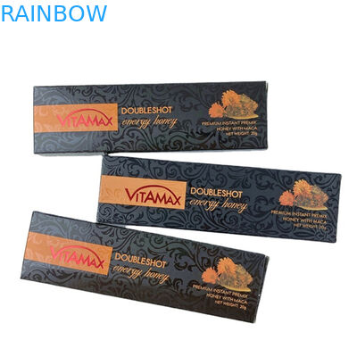 Pabrik Jual Langsung Madu Kantong dan Kotak dengan Spot UV Custom Logo Printing Mewah Madu Kotak Kemasan